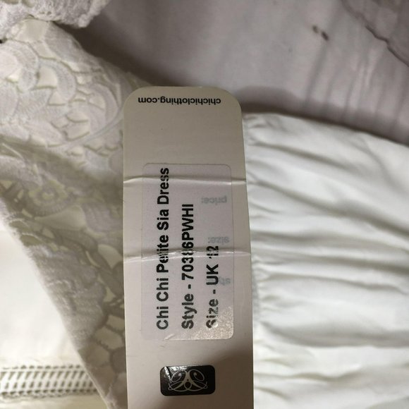 Chichi Womens Petite Sia Dress White Size 8 US NWT - Picture 9 of 11